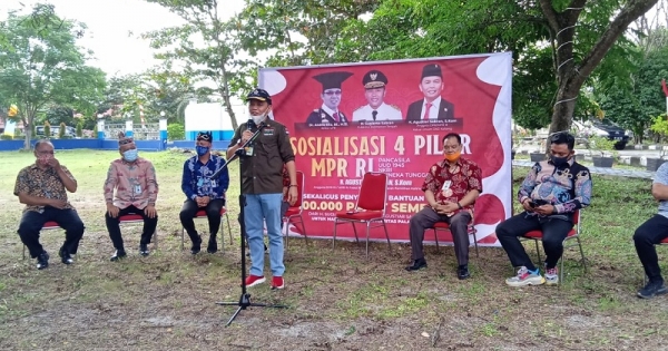 Agustiar Sabran Gelar Sosialisasi Empat Pilar Bagi Sembako