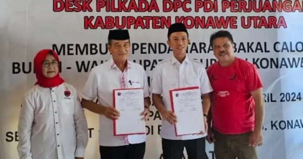 Ikbar Dan Abu Haera Datang Berdua Ambil Formulir Pendaftaran Di PDI