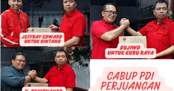 Jeffray Sujiwo Dan Sukiryanto Dapat Surat Tugas DPP PDI Perjuangan