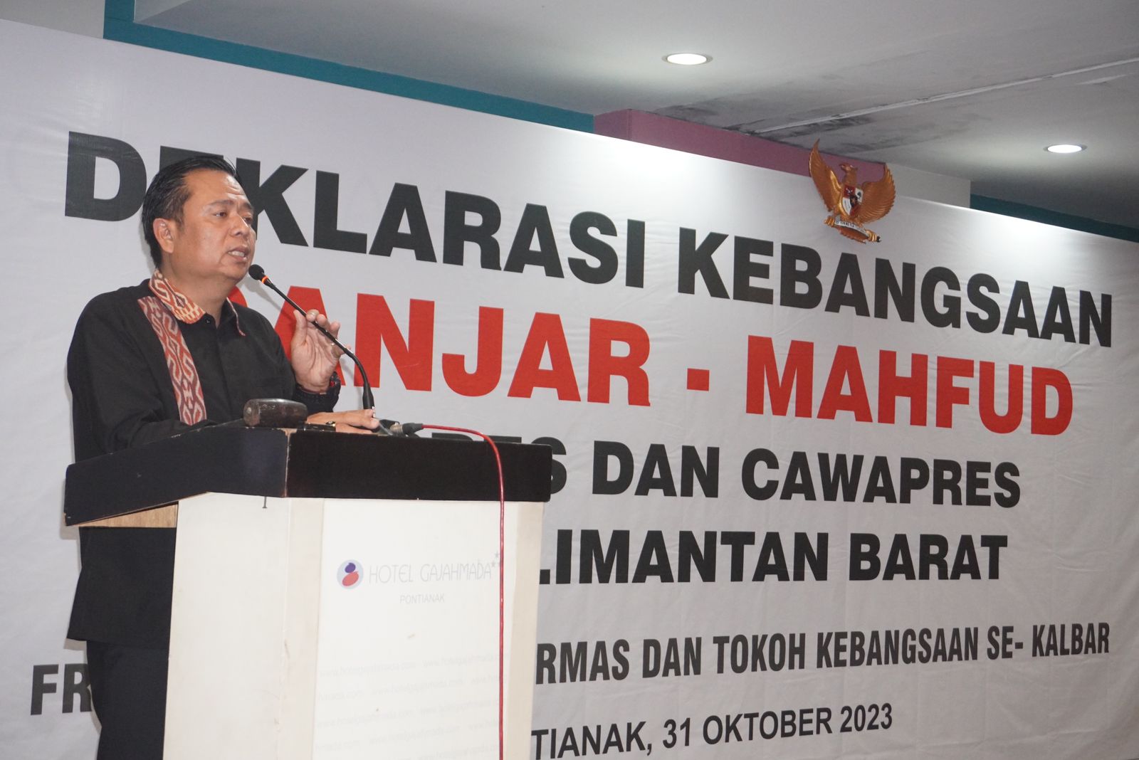 Front Kebangsaan Kalbar Deklarasi Dukungan Untuk Ganjar Mahfud