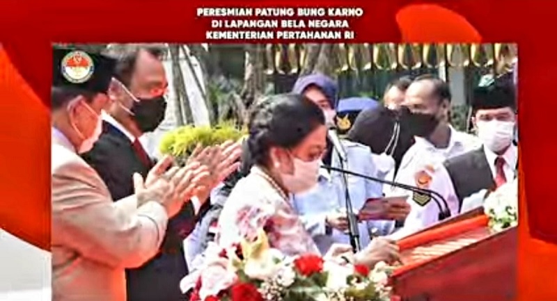 Resmikan Patung Bung Karno Ini Kata Megawati Prabowo