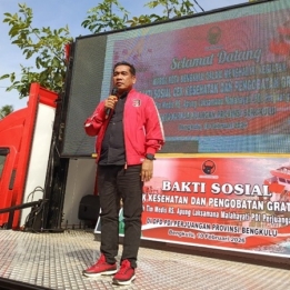 RSA Laksamana Malahayati Sandar di Bengkulu, PDI Perjuangan Safari Kesehatan Gratis Untuk Warga