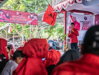 Banteng Surabaya Dirikan Posko Ganjar Presiden di Kampung-Kampung
