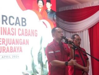 Kader Banteng Usung Erji Jilid II, Eri Cahyadi-Armuji Daftar 2 Mei ke PDI Perjuangan Surabaya