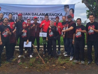 Bulan Bung Karno, DPC PDI Perjuangan Kabupaten Malang Gelar Aksi Penghijauan