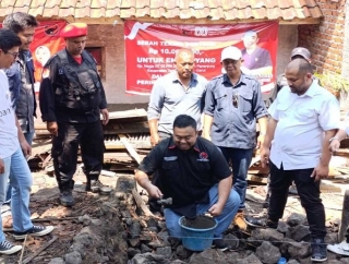 Yudha Puja Berikhtiar Wujudkan Rumah Layak Huni Bagi Emak Oyang di HUT 80 RI 