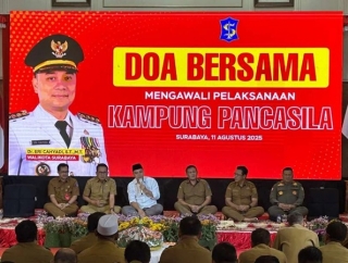 Kampung Pancasila Jadi Garda Terdepan Jaga Keamanan Surabaya