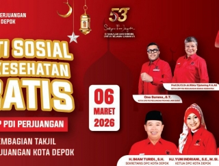 PDI Perjuangaan Ajak Masyarakat Kota Depok Ikuti Pemeriksaan Kesehatan Gratis