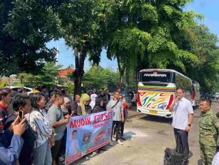Mudik Gratis, Adisatrya Suryo Sulisto Lepas 153 Perantau Asal Banyumas-Cilacap 