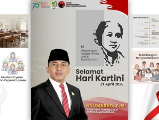 Hari Kartini 2026, Nyumarno: Lanjutkan Api Kartini, Wujudkan Trisakti Bung Karno untuk Perempuan Bekasi