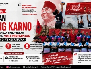 Peringati Bulan Bung Karno, PDI Perjuangan Garut Gelar Turnamen Voli Perempuan di 42 Kecamatan