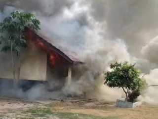 Agus Nurohman Tinjau Langsung Gedung SD Negeri 1 Batanghari yang Terbakar