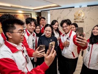 Diskusi dengan Peserta Parlemen Remaja Terbaik, Puan Bicara Soal DPR yang Kerap Dihantam Hoaks