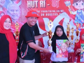 Gali Kreativitas Anak & Tumbuhkan Nilai Demokrasi Sejak Dini, PDI Perjuangan Pamekasan Gelar Lomba Mewarnai
