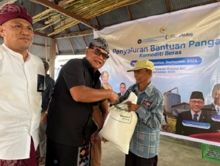 Bantuan Beras di Tabanan, I Nyoman Adi Wiryatama Pastikan Penyaluran Tepat Sasaran