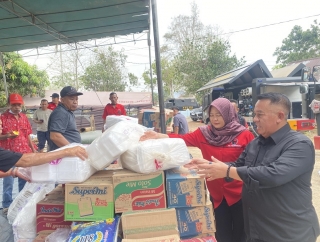 PDI Perjuangan Dirikan Posko Bantuan Korban Kebakaran di Serdang Bangka Selatan