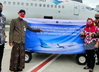 Ganjar & Garuda Indonesia Buka Rute Kargo Semarang-Singapura