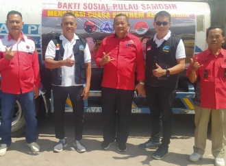 Banteng Sumut Salurkan Air Bersih ke Kabupaten Samosir