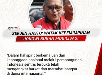 Hasto: Watak Kepemimpinan Jokowi Bukan Mobilisasi (3/8)