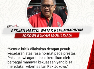 Hasto: Watak Kepemimpinan Jokowi Bukan Mobilisasi (5/8)