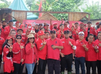 PDI Perjuangan Kota Tangsel Tanam 150 Pohon di Situ Pamulang