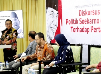 Hasto Kristiyanto Hadir di Universitas Paramadina Kenalkan Geopolitik Soekarno