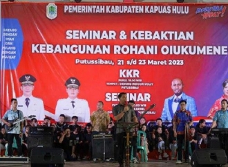 Bupati Fransiskus Diaan Dukung Kebaktian Kebangunan Rohani Oiukumene