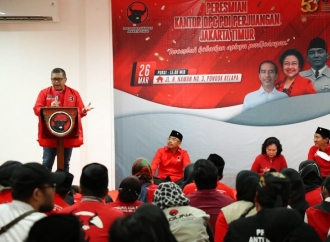 Sekjen Hasto Resmikan & Syukuran Tuntasnya Renovasi Kantor PDI Perjuangan Jaktim 