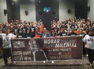 Nobar 'Budi Pekerti' Relawan Jarwo Bergerak di Banten 