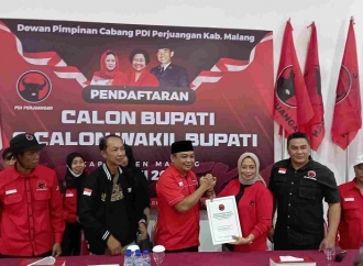 Gunawan Wibisono Mendaftar ke DPC PDI Perjuangan sebagai Bakal Calon Bupati Malang