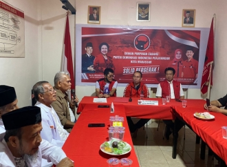 Ketua PKS Sulsel Amri Arsyid Sambangi PDI Perjuangan Makassar, Muncul Slogan Koalisi “Merah Putih” Untuk Makassar