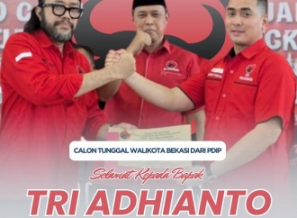 Tri Adhianto Center Apresiasi Setingginya Amanah DPP PDI Perjuangan kepada Tri Adhianto di Pilkada Bekasi 2024