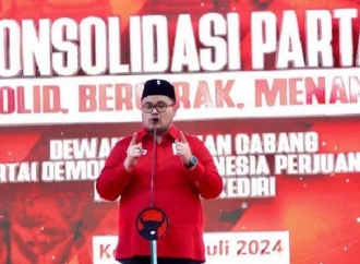 Hadiri Konsolidasi PDI Perjuangan, Mas Dhito Siap Adu Gagasan