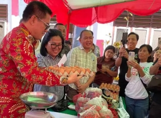 Joune Ganda Kunjungi Gerakan Pangan Murah: Kami Ingin Warga Merasakan Manfaatnya