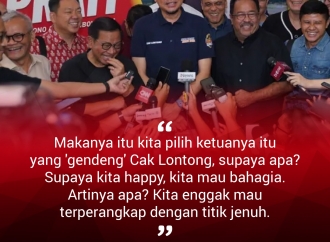 "Makanya kita pilih ketuanya Cak Lontong..."