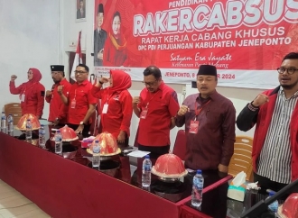 Menangkan Sarif-Qalby, PDI Perjuangan Jeneponto Gelar Rakercabsus