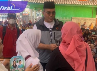 Beni Hernedi Ajak Warga Jirak Jaya Coblos Paslon Bupati dan Wakil Bupati Muba Nomor 1