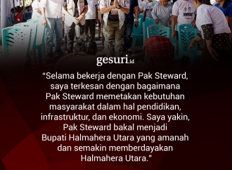 "Selama bekerja dengan Pak Steward, saya terkesan..."