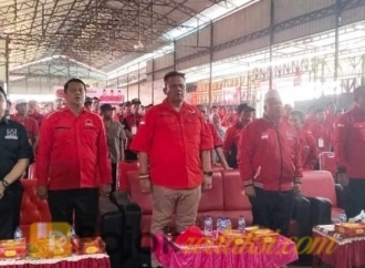 Banteng Labusel Gelar Rakercabsus Sekaligus Penyerahan SK Ranting se-Labusel