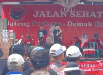 Jelang Pencoblosan, PDI Perjuangan Demak Gelar Jalan Sehat dan Puasa 3 Hari