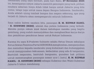 Guntur Romli soal Surat Instruksi Prabowo Pilih Ridwan Kamil: Aduh Sayang Banget Jika Benar