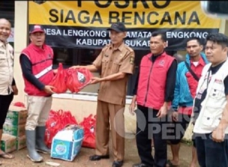 Paoji Nurjaman Salurkan Ribuan Paket Sembako Korban Bencana 4 Kecamatan di Kabupaten Sukabumi 