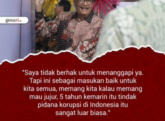 "Saya tidak berhak untuk menanggapi ya..."