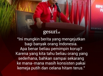 "Apa benar beliau pemimpin korup?"