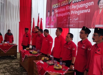 HUT ke-52 PDI Perjuangan, Banteng Pringsewu Gelar FGD 