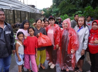 Banteng Lampung Berikan Bantuan ke Masyarakat Terdampak Banjir di Kota Bandar Lampung