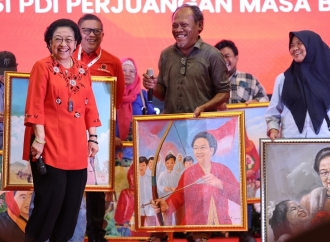 Dialog Megawati dengan Para Pelukis, Persembahan Ultah ke-78 di Bimtek DPRD se-Indonesia