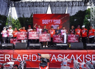 Masyarakat Lampung Banjiri Soekarno Fun Run, Sudin Ajak Masyarakat Galakan Hidup Sehat