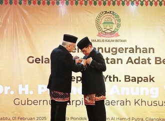 Tokoh Teladan, Pramono Anung Dapat Gelar Kehormatan 'Abang' Betawi