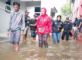 DPC PDI Perjuangan Kabupaten Bandung Gerak Cepat Bantu Korban Banjir